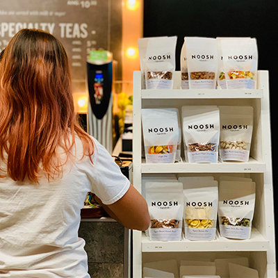 Noosh superfoods snack display